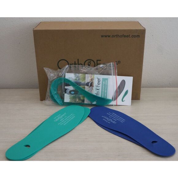 OrthoFeet Men's Sz 11.5D Blue Edgewater Stretch Orthopedic Sneakers - Picture 7 of 13